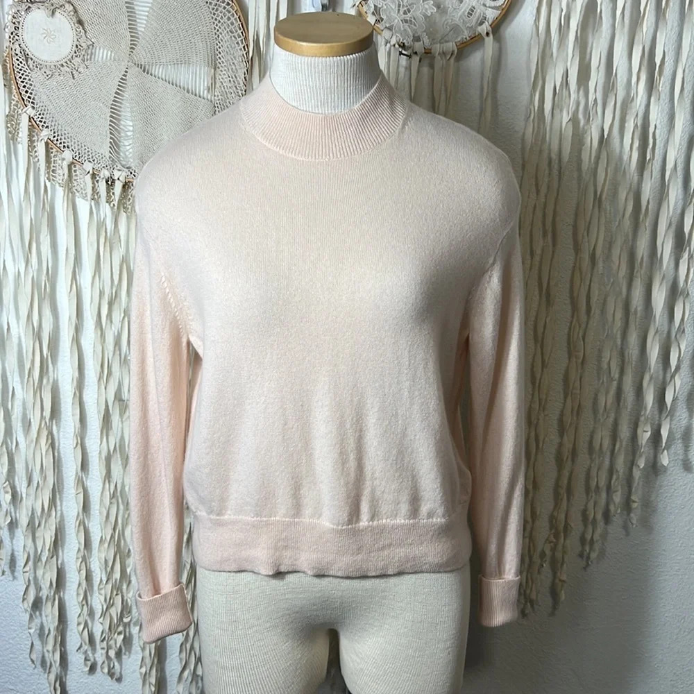 Everlane Blush Cashmere Mochneck Sweater Size XS